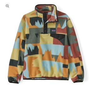 Patagonia Kids Lightweight Synchilla Snap-T 'Frontera Pullover size large 12
